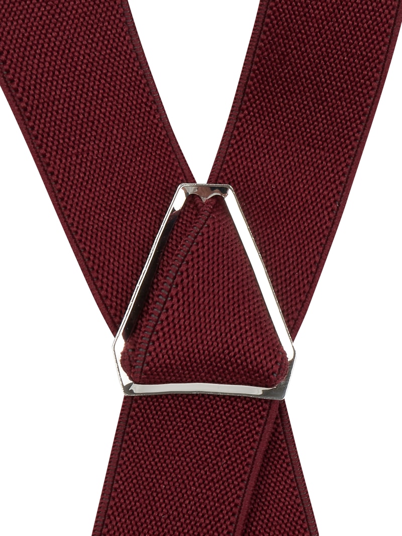 Hosenträger in X-Form in bordeaux rot