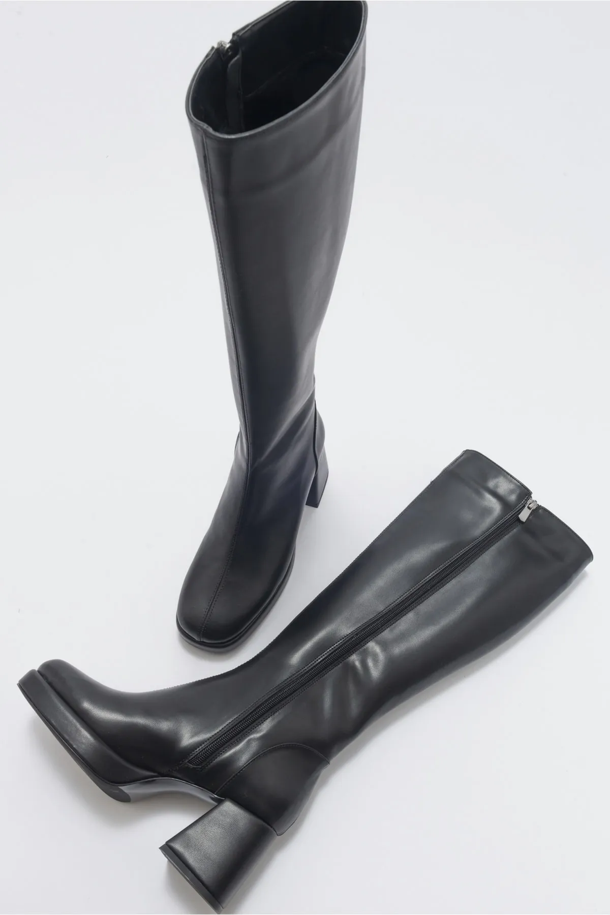 LuviShoes  Noote Black Skin Damenstiefel