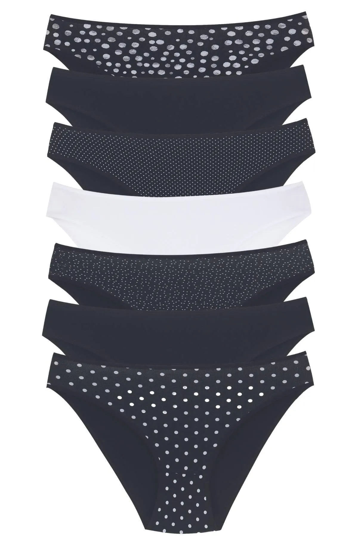 Newlilla  18001-4 7-teiliges Meeting Points Bikini-Höschen-Set für Damen V8