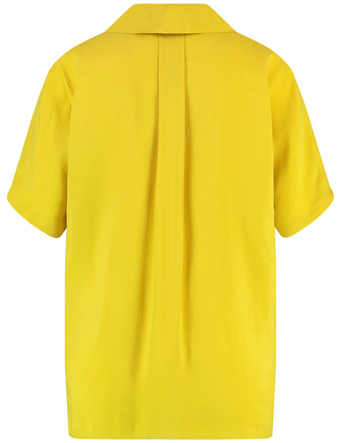 Fließendes Blusenshirt mit Quetschfalte
