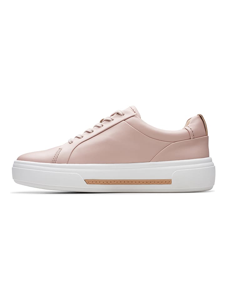 Clarks Leder-Sneakers ''Hollyhock Walk'' in Rosa günstig kaufen