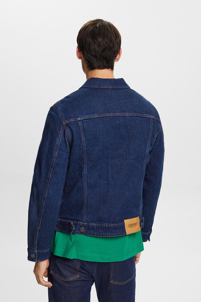 Truckerjacke im Jeanslook, Baumwollstretch