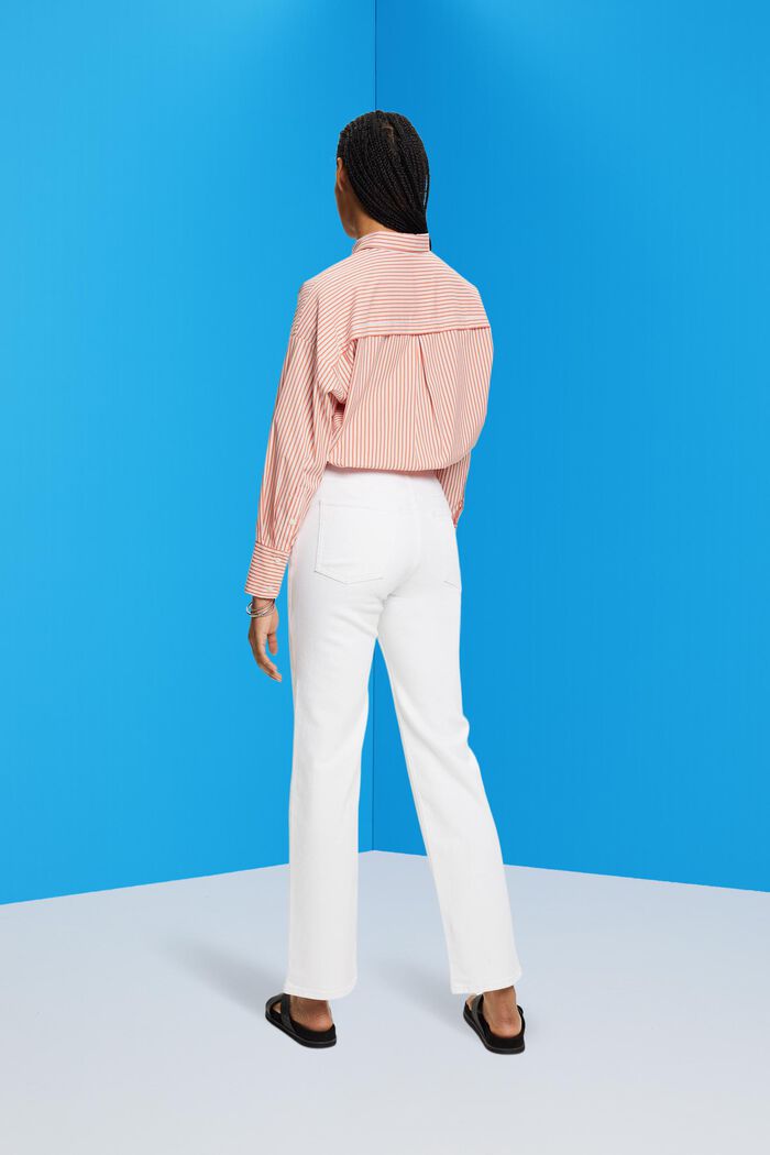 High-Rise-Jeans mit geradem Bein