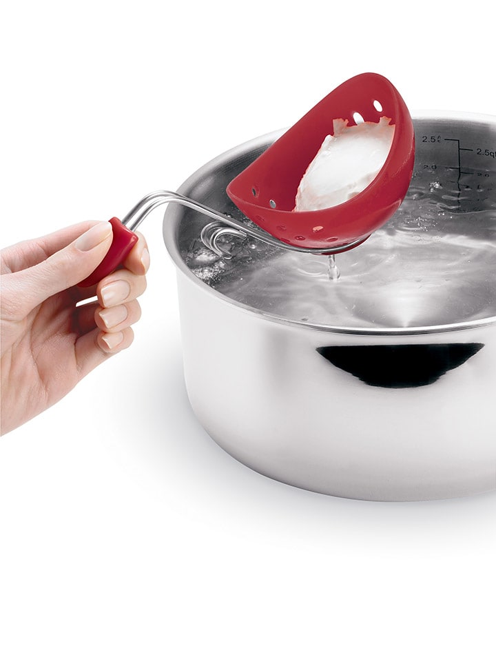 Cuisipro 2er-Set: Eierpochierer in Rot - (B)10 x (H)5 x (T)16,5 cm günstig kaufen onesize