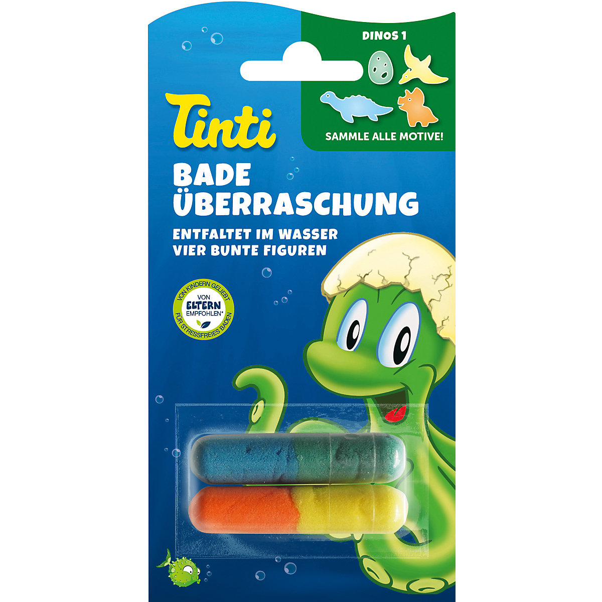 Badeüberraschung, 10er Pack, Badebohnen mit Schwammfiguren