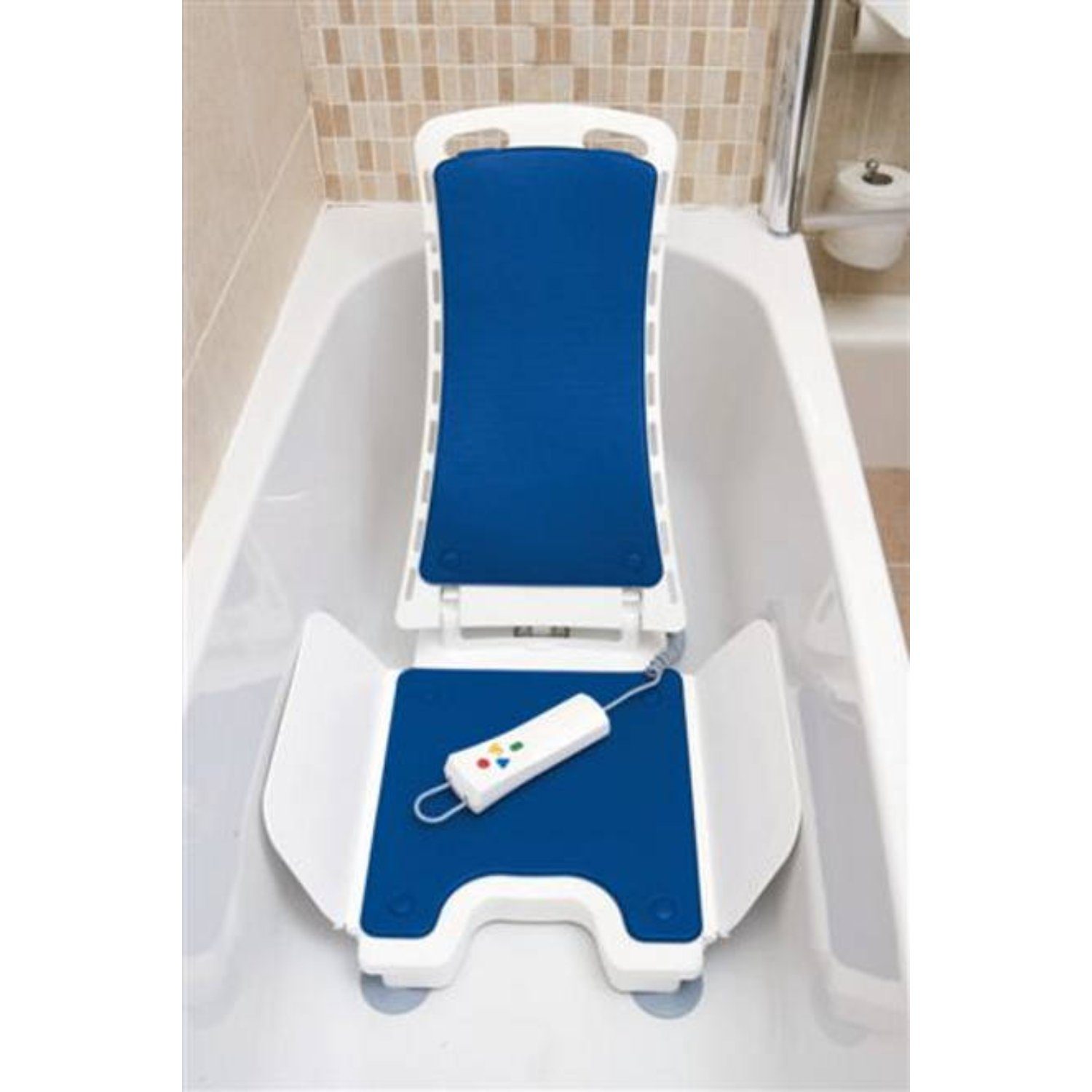Drive Medical Badewannensitz Badewannenlifter Bellavita 2G mit Classic Bezug Blau, Leichtester in seiner Klasse
