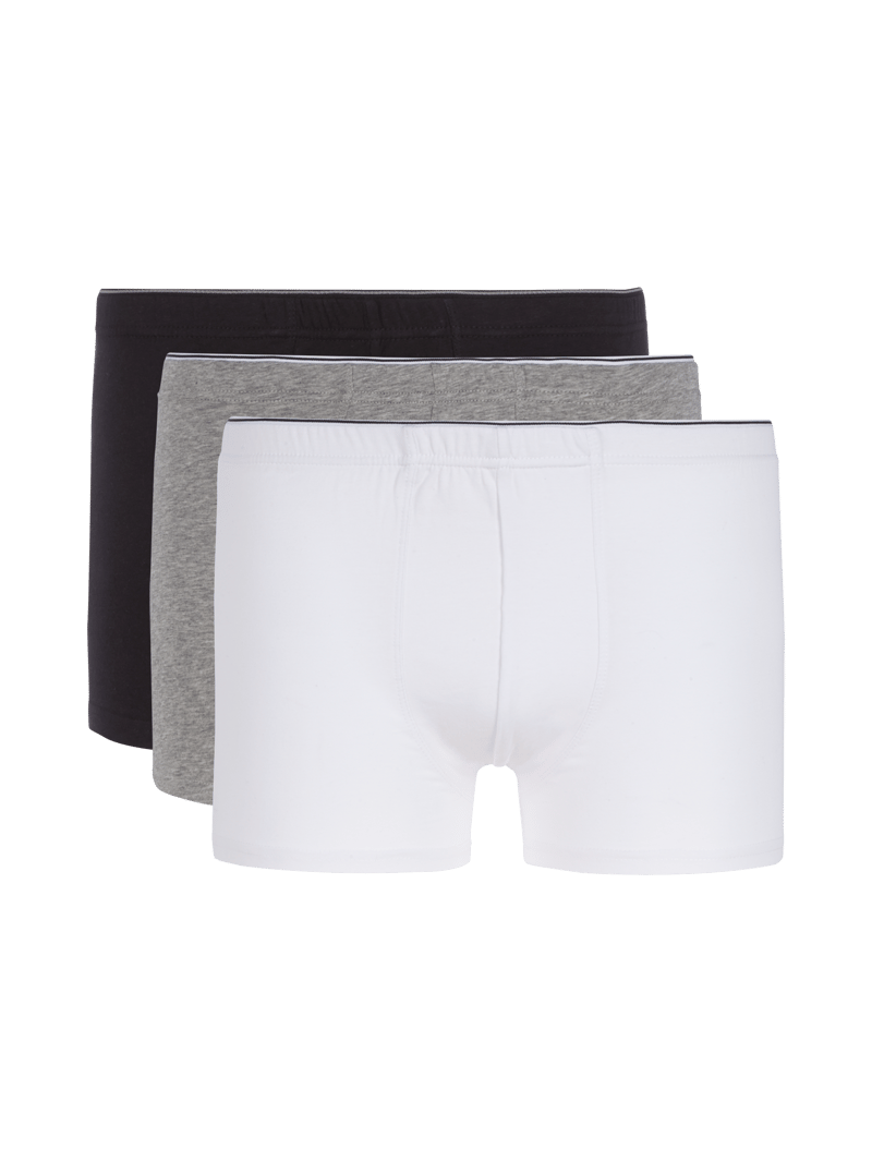 Trunks mit elastischem Bund im 3er-Pack in graphit