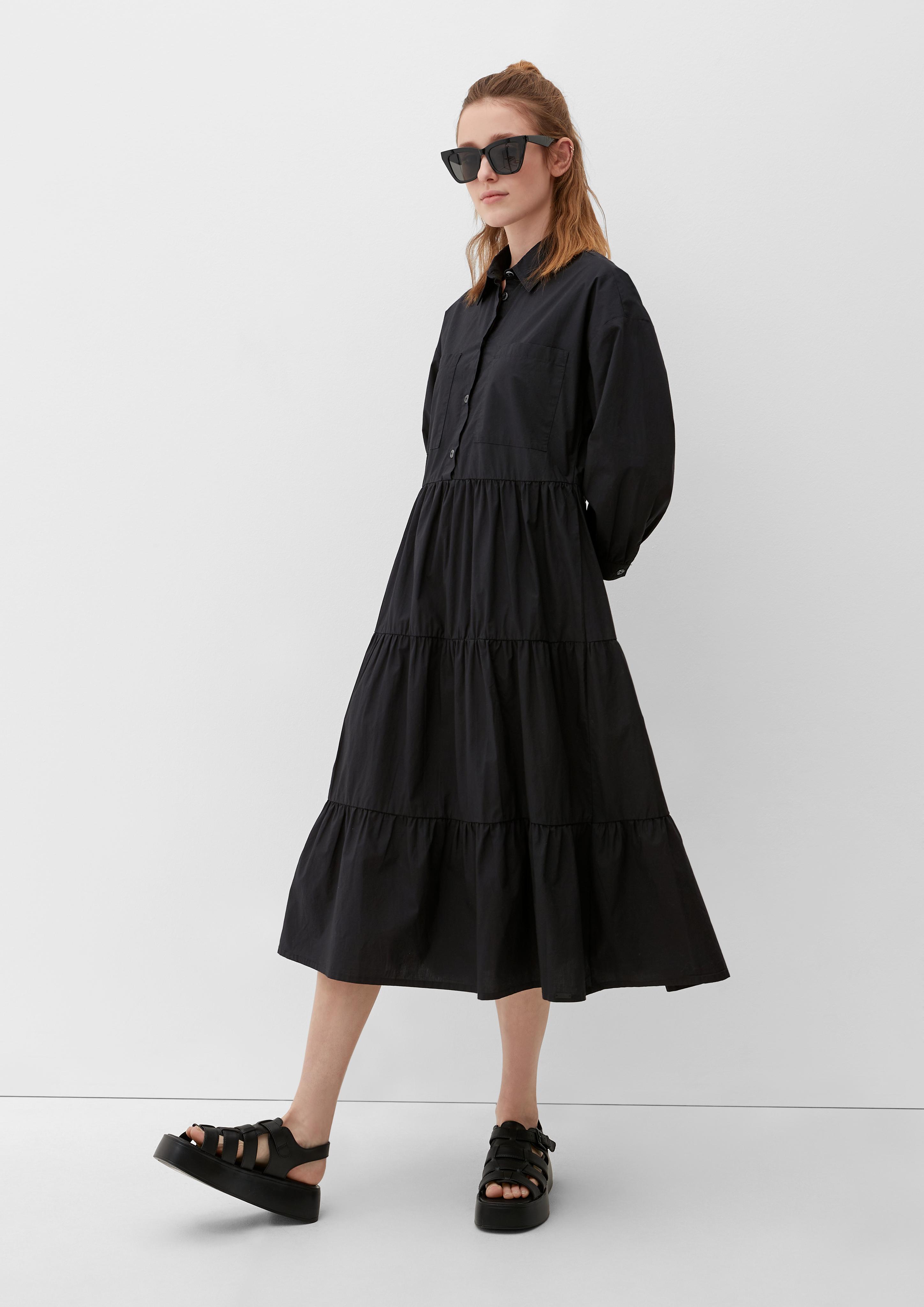 Stufenkleid mit Raffung  2124574-9999