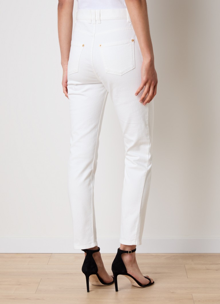 Jeans Balmain a vita alta e vestibilità slim con lavaggio colorato