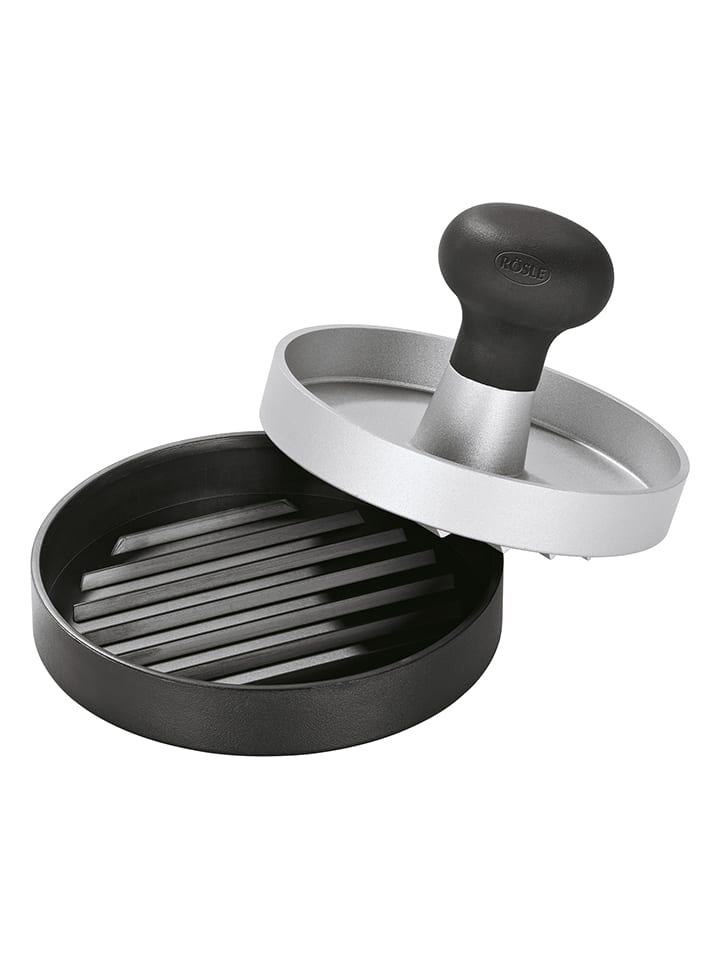 Rösle Burgerpresse in Silber/ Schwarz - Ø 9,5 cm günstig kaufen onesize
