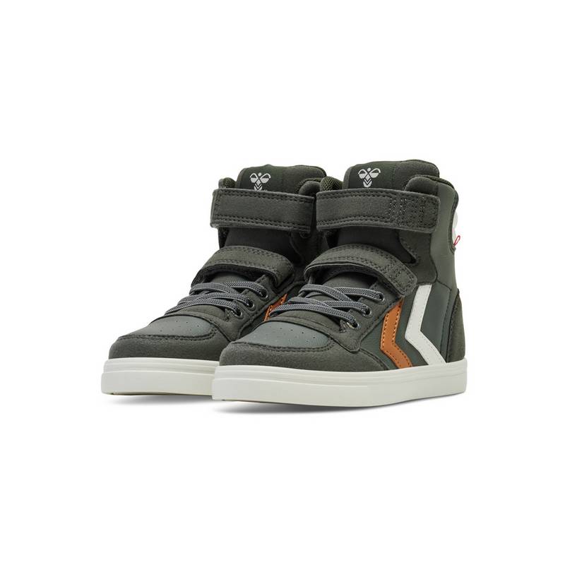 hummel SLIMMER STADIL LEATHER HIGH JR Sneaker Kinder