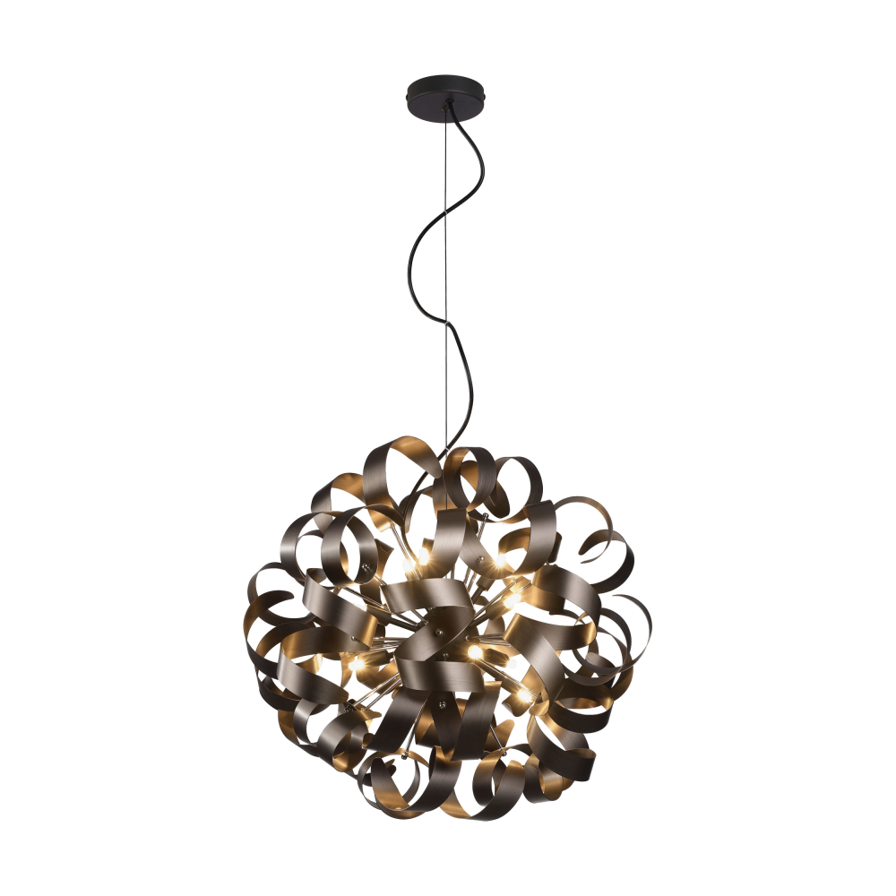 Pendelleuchte MONDO Curly IV coffee