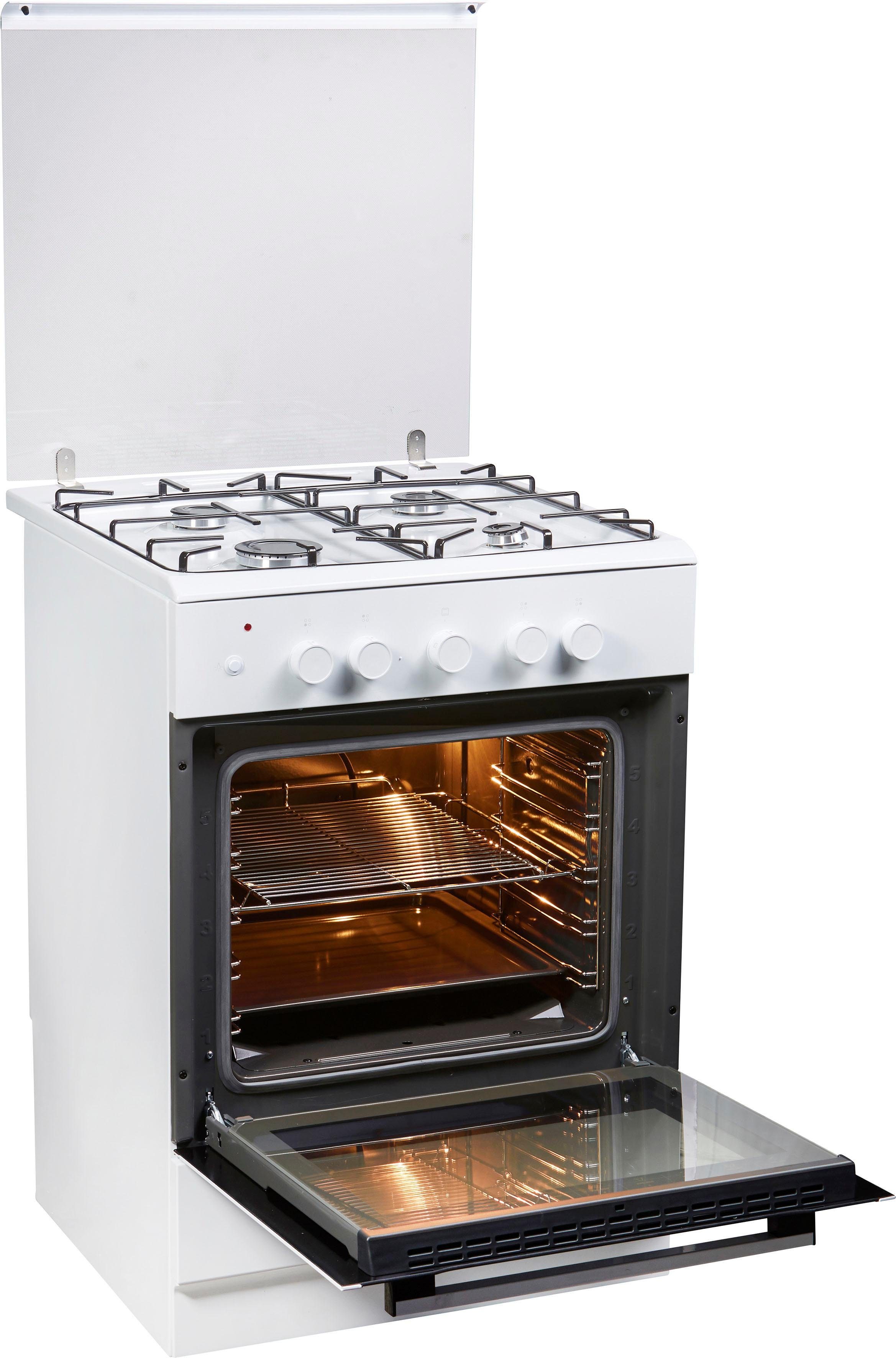 Amica Gas-Standherd SHGG 910 100 W, mit Backauszug, Einhand-Funkenzündung