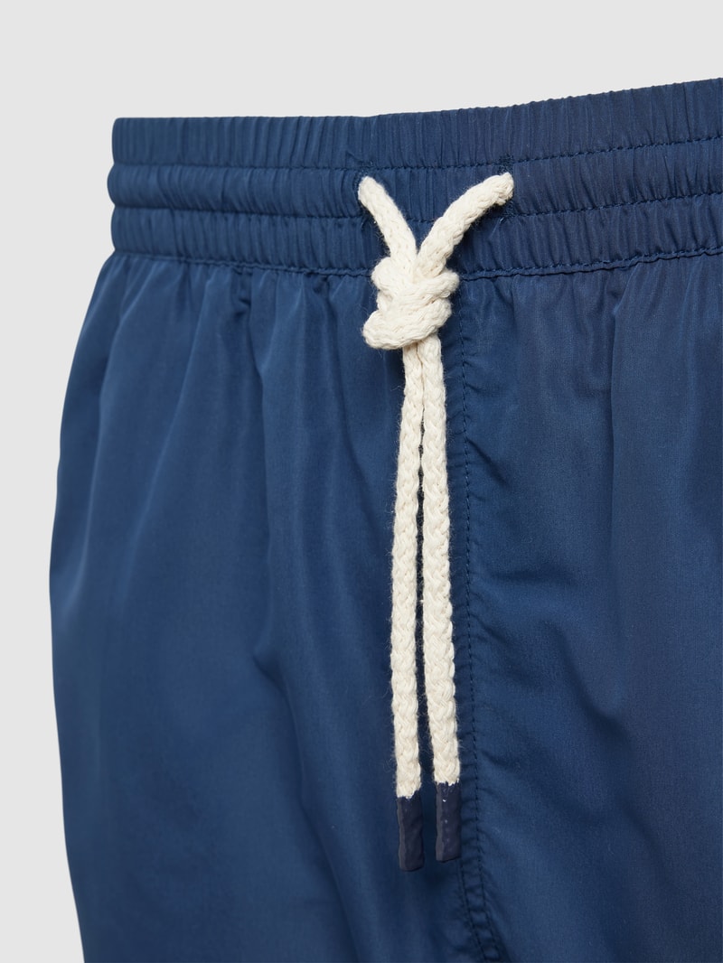 Badehose mit elastischem Bund in marineblau