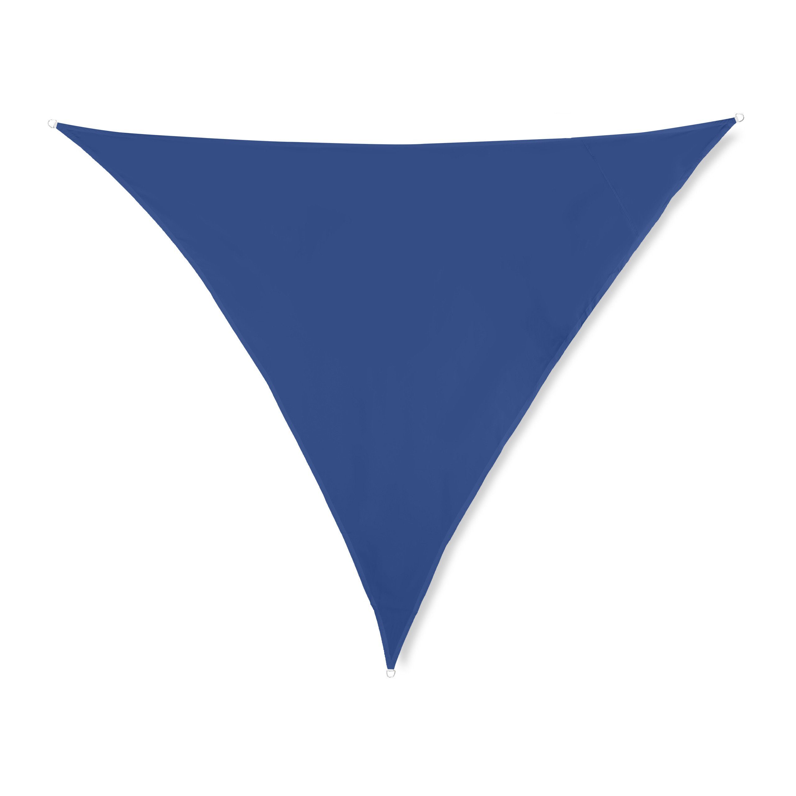 relaxdays Sonnensegel Sonnensegel dunkelblau dreieckig, 3 x 3 x 3 m