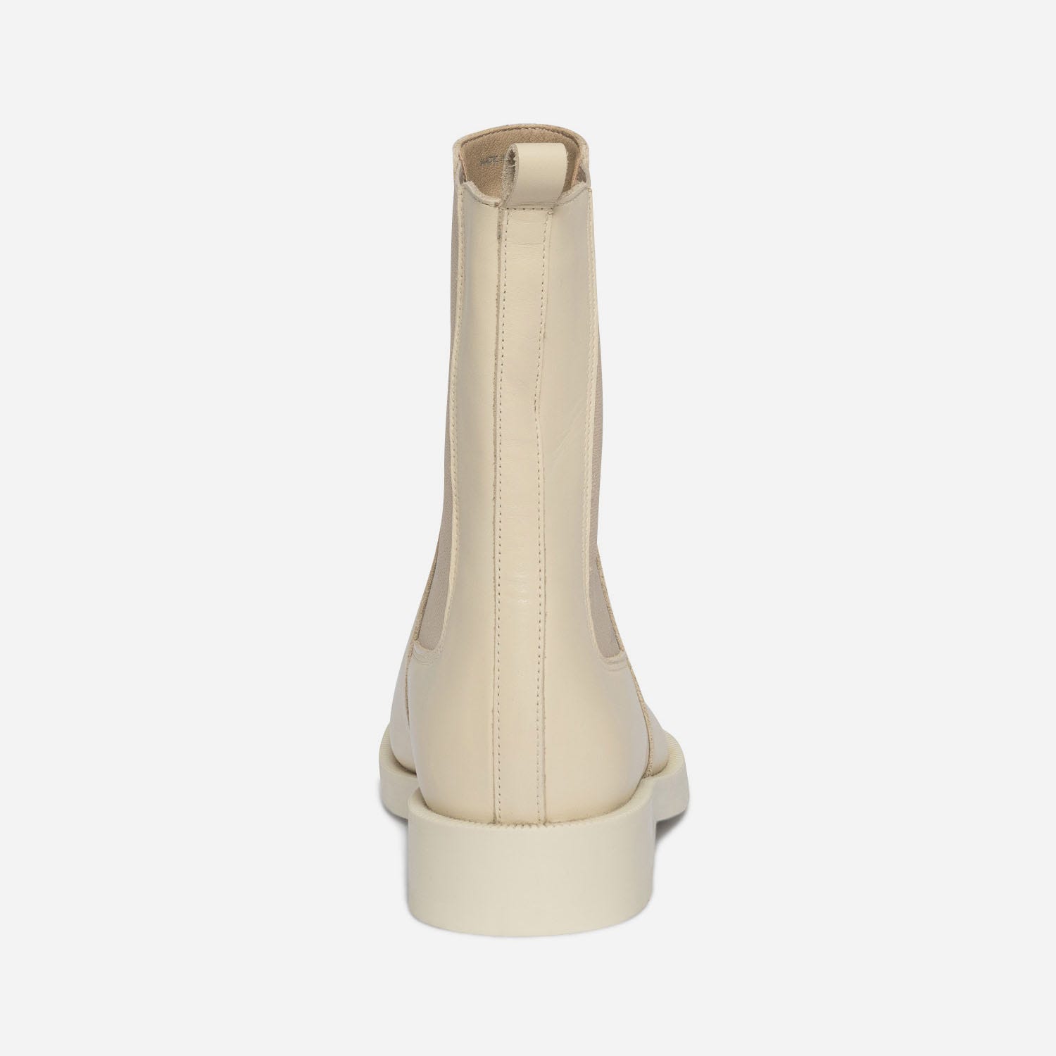 Chelsea boots écru éco-conçu en cuir