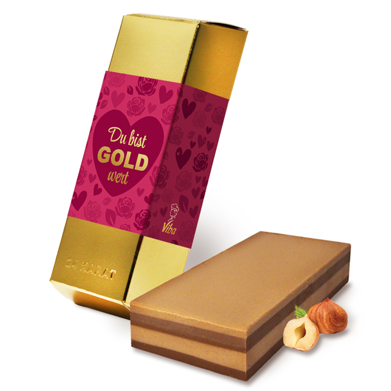 Viba Goldbarren 'Du bist GOLD wert' 180g
