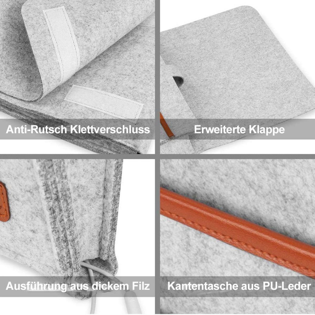 Rwoythk Betttasche Weiche Tasche für Nachttischkissen, Betttasche für Zeitschriften