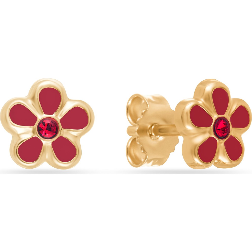FAVS Boucles d'oreilles à fermoir à poussette 375 Or jaune Boucles d'oreilles