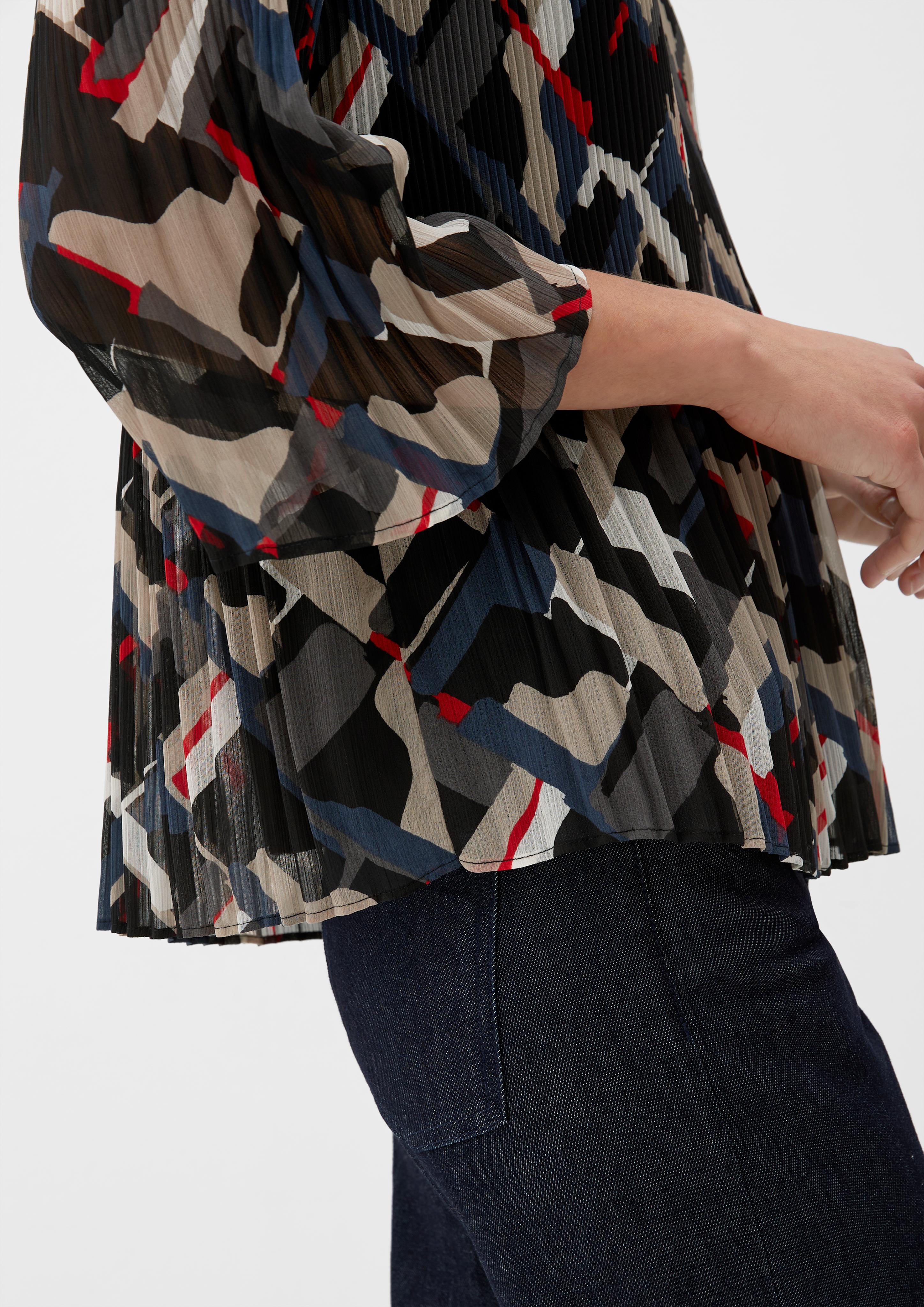 Blusenshirt mit Plissée-Struktur  2126280-99A3