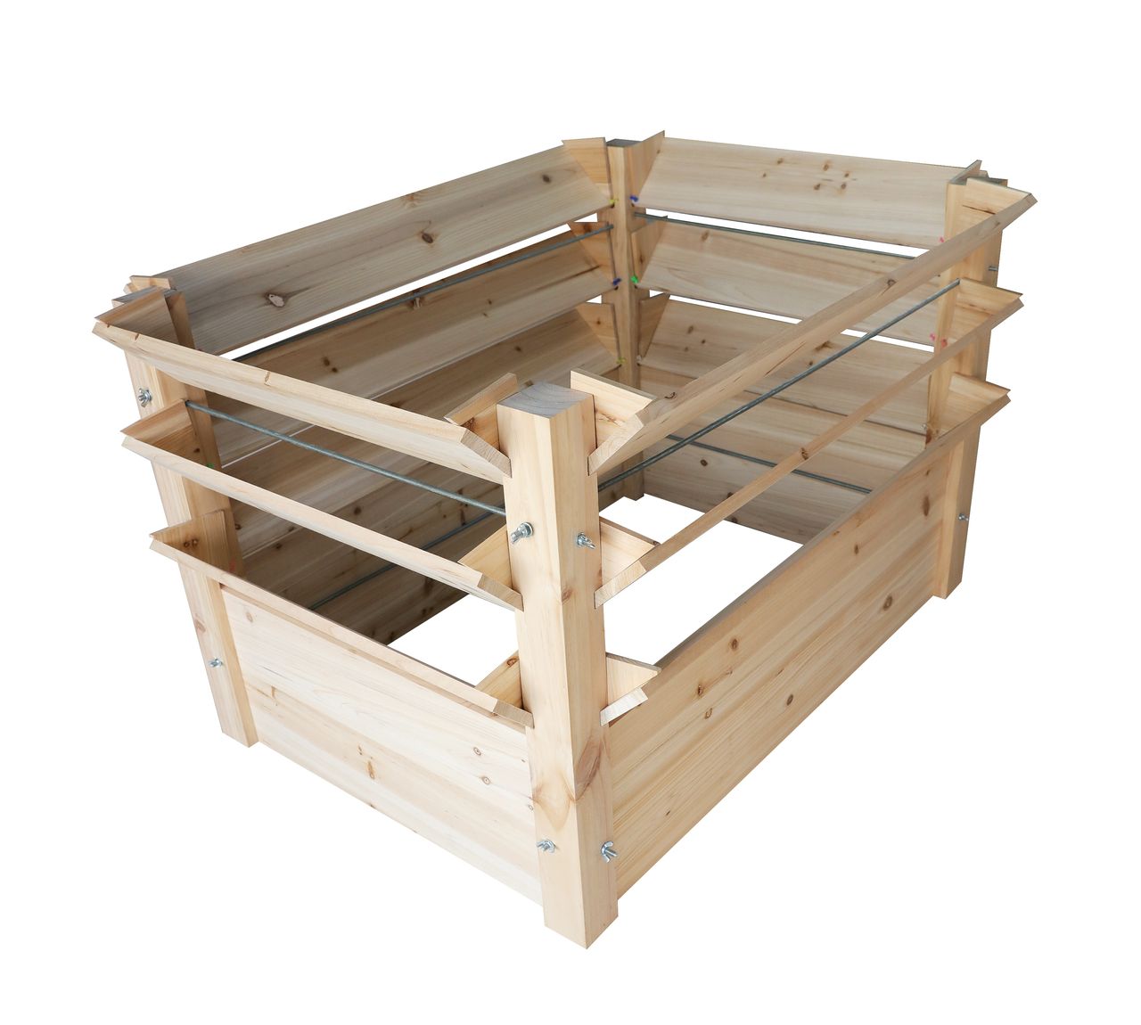 Powertec Garden Hochbeet aus Naturholz - XXL