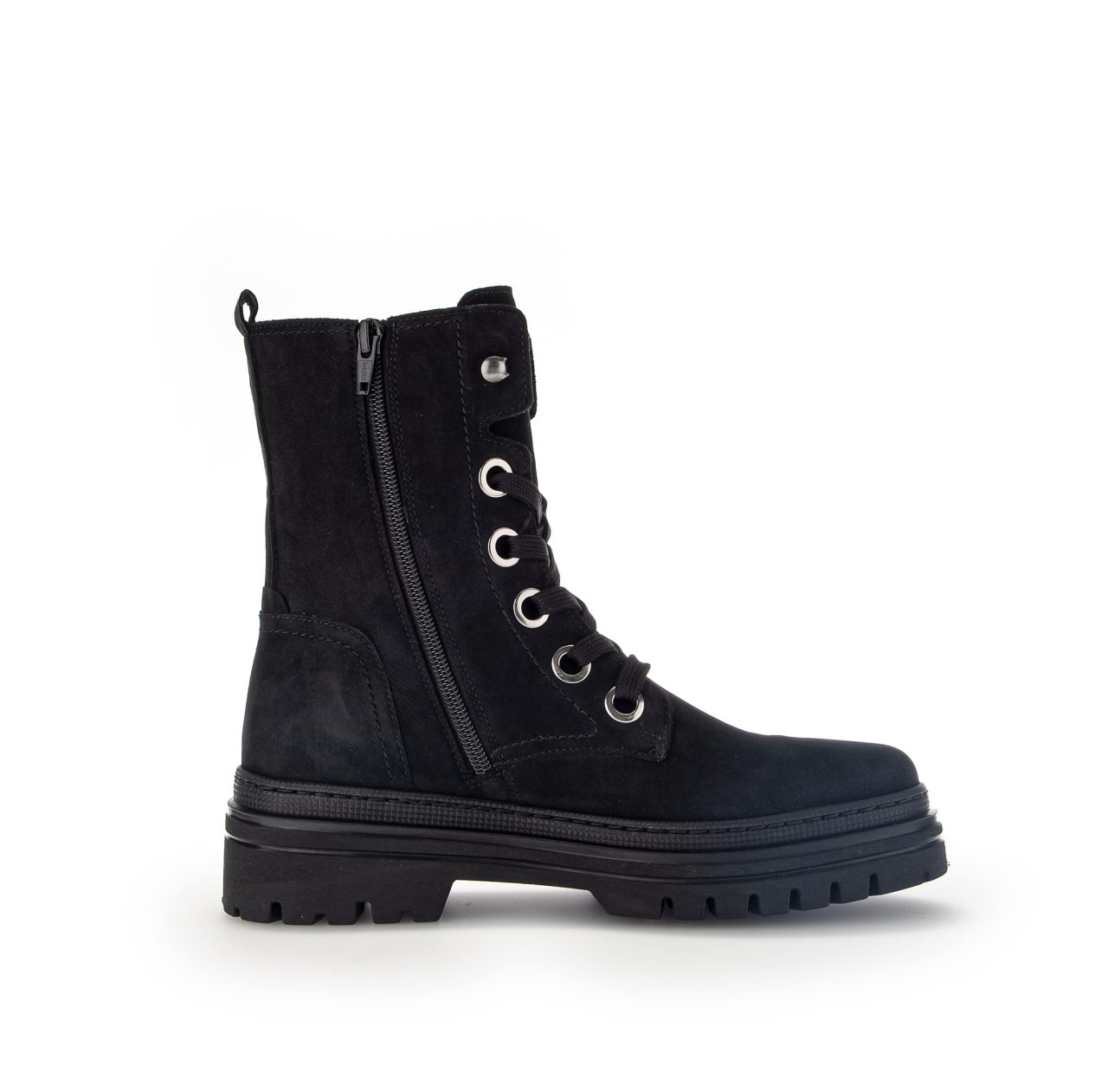 GABOR Stiefeletten schwarz Soft Nubuk(Flausch)