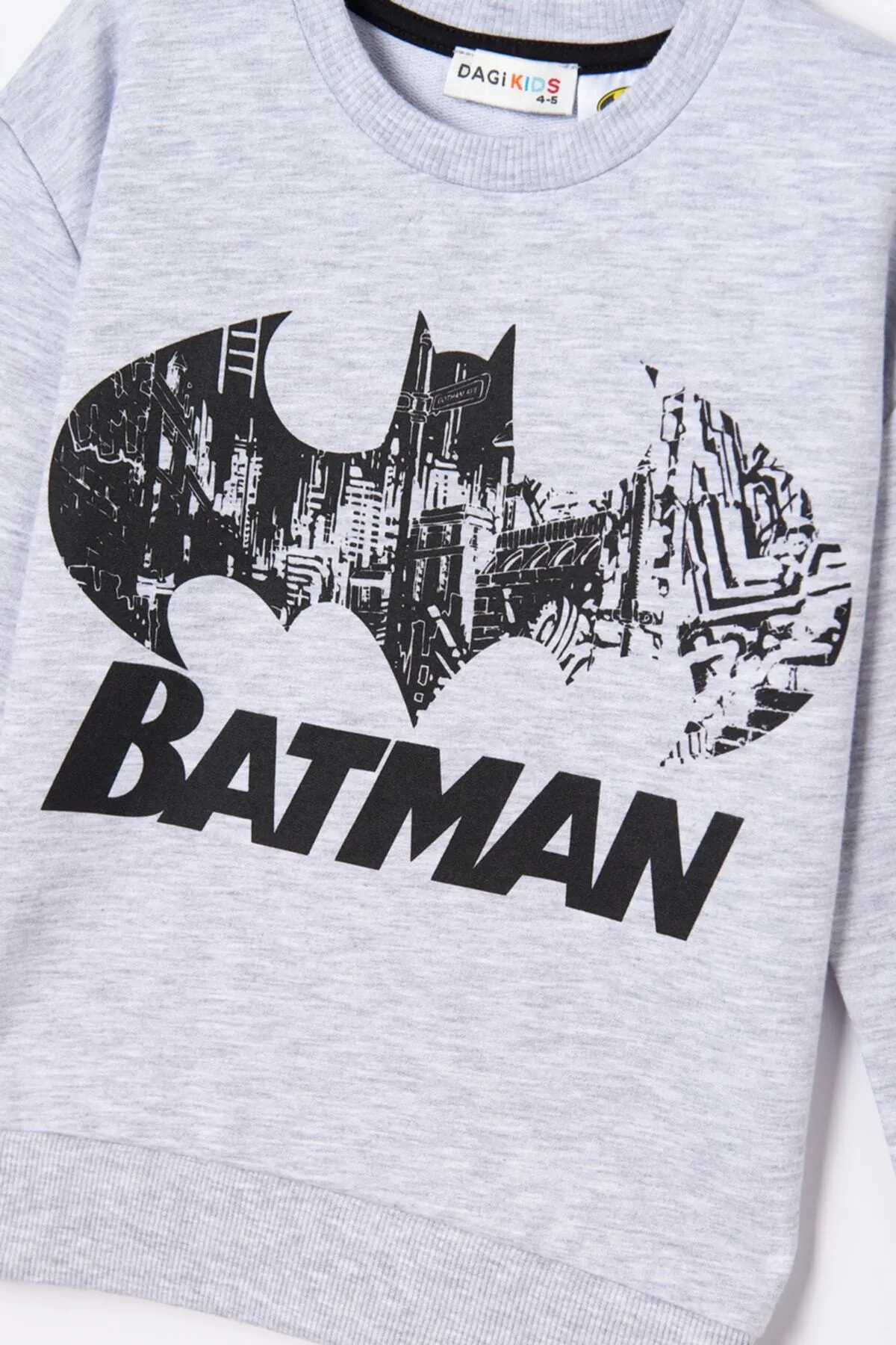 Dagi  Graues Sweatshirt mit Batman-Aufdruck für Jungen