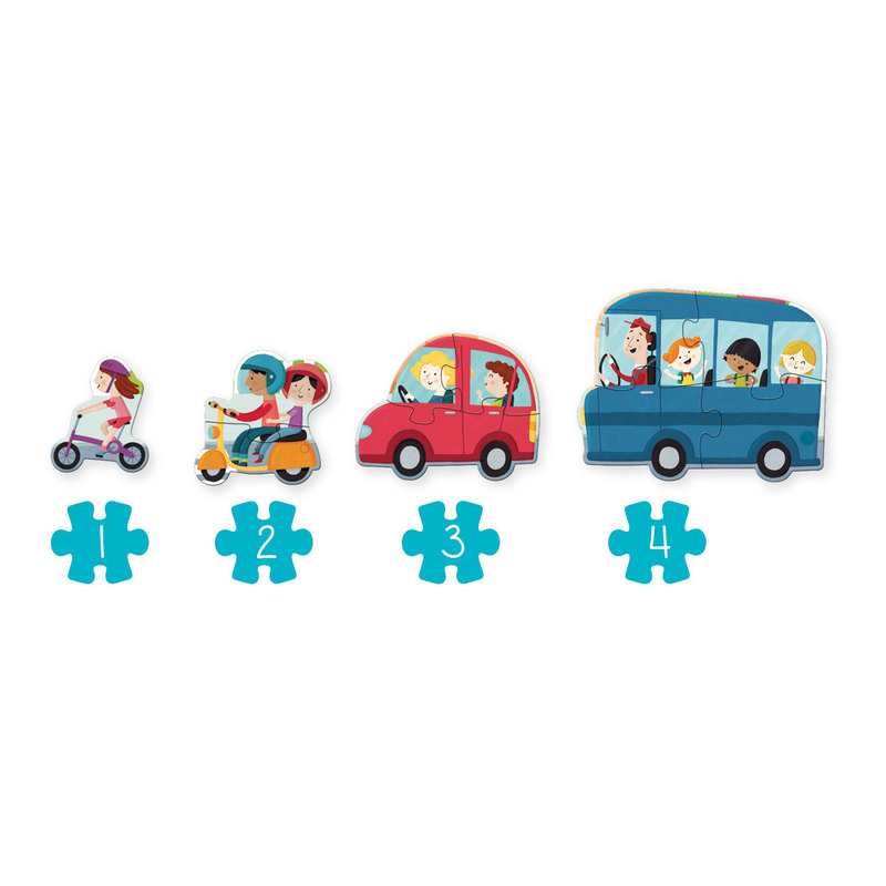 Puzzle XXL Véhicules 18 pièces Goula