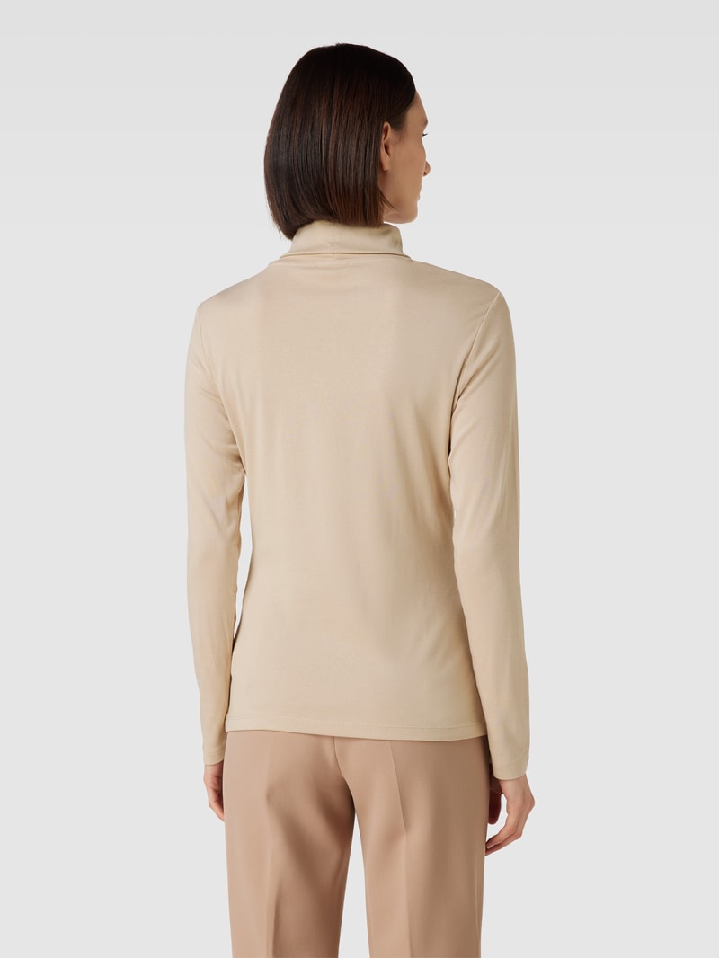 Longsleeve mit Rollkragen in beige