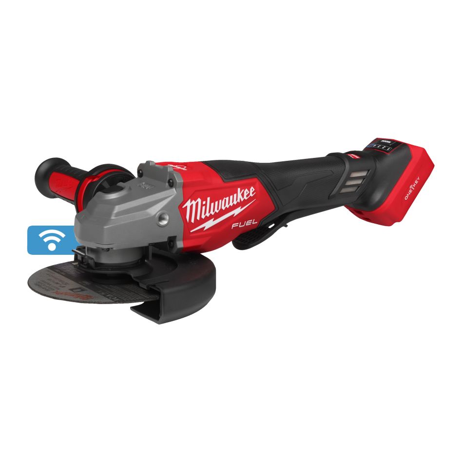 Milwaukee 4933493419 M18 FHSAGO125VXPDB2-0X Γωνιακός τροχός FUEL™ 125 mm με φρένο, μεταβλητή ταχύτητα και ONE-KEY™ 18 V χωρίς μπαταρία και φορτιστή σε HD-Box