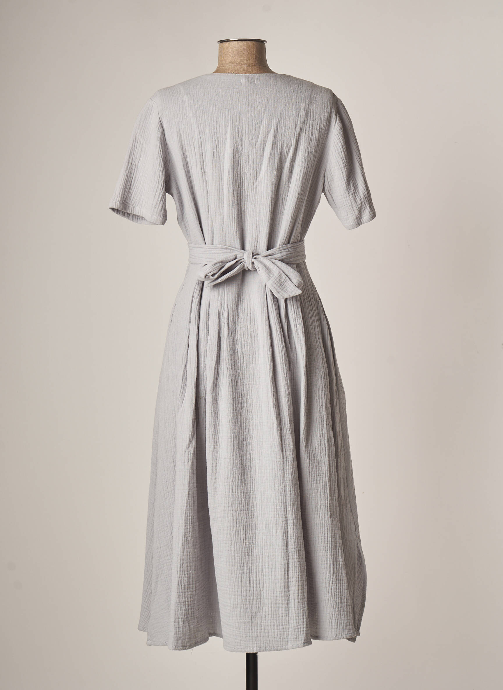 Latte Robes Maternite Femme couleur gris