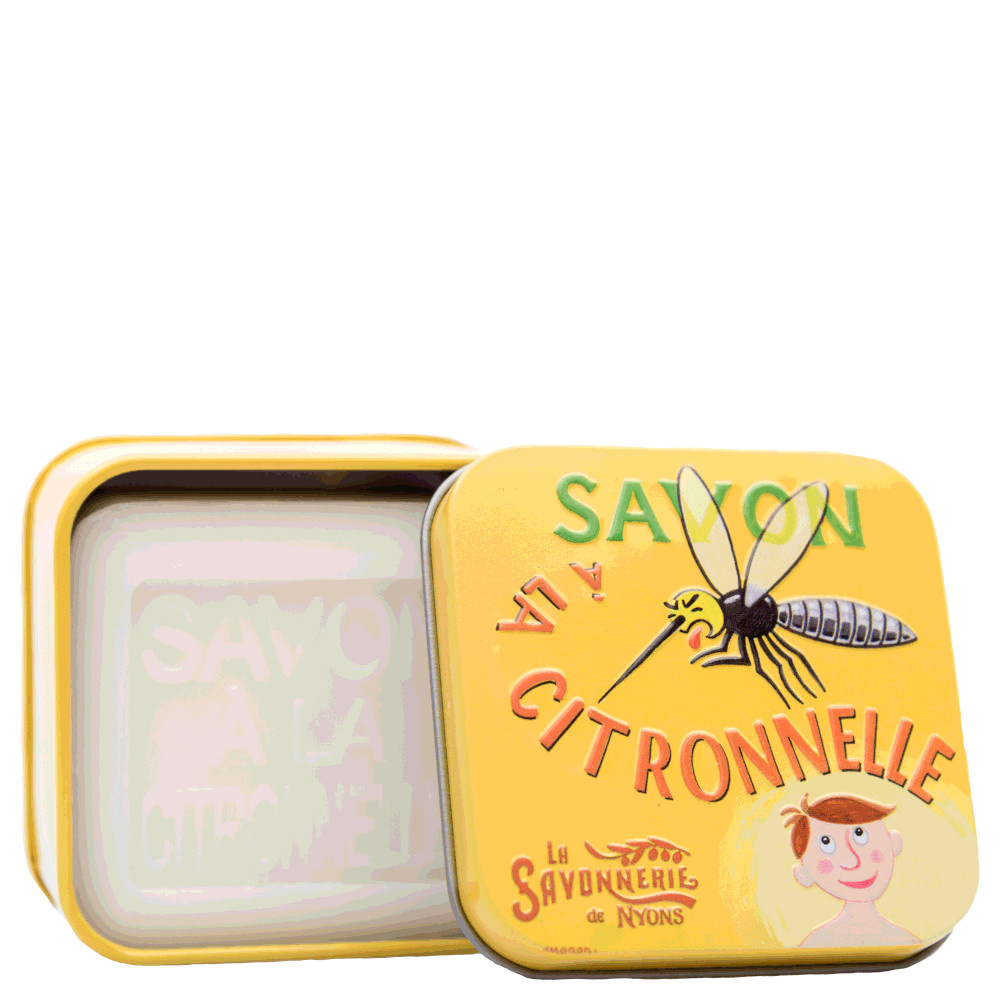 La savonnerie de nyons Savon à la Citronelle 100g et Boîte Métal Savon