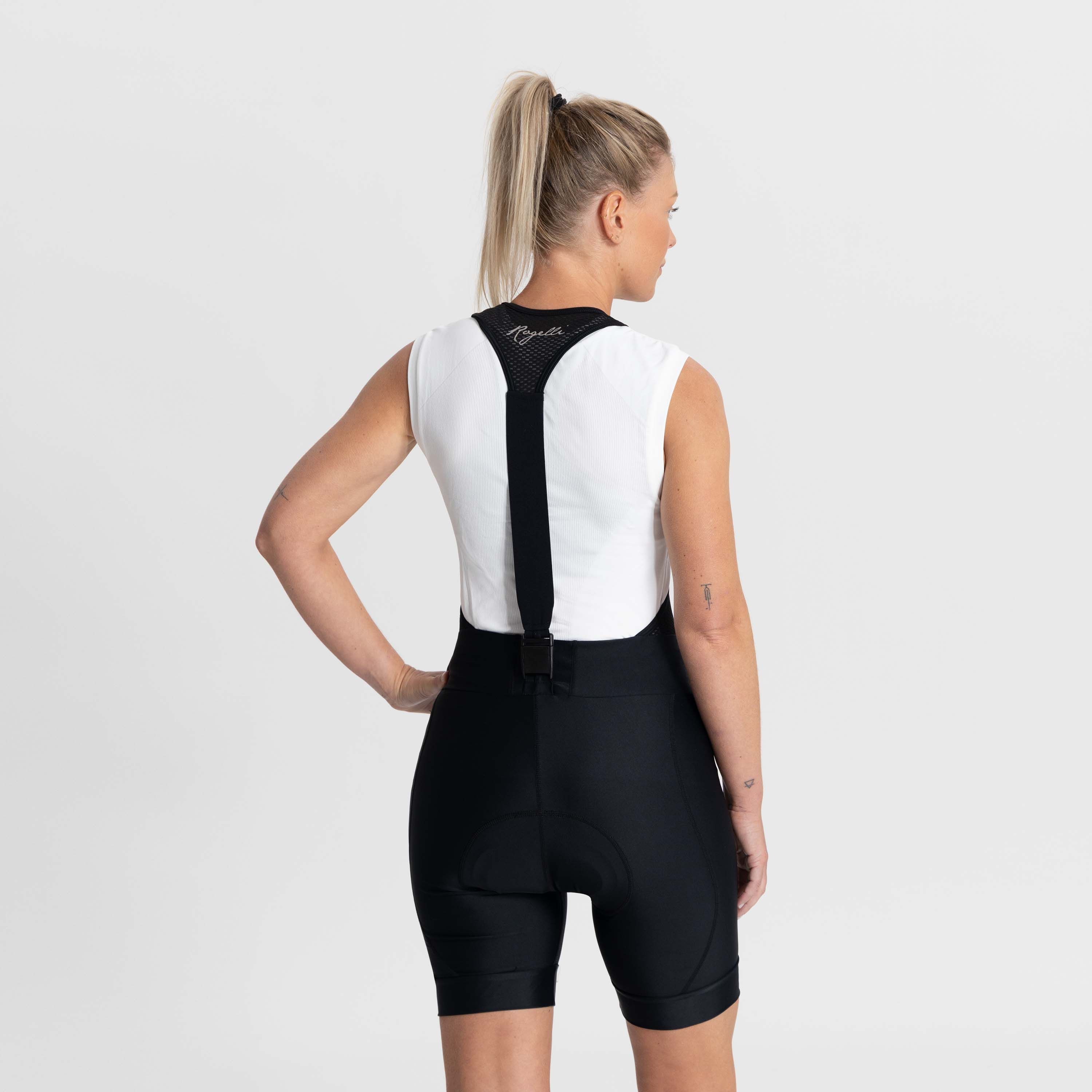 Rogelli Detach Schwarz Damen Radhose Kurz Mit Träger