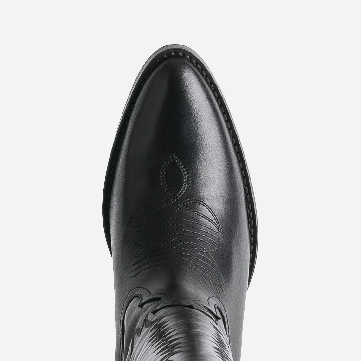 Botte noire cuir éco-conçue esprit santiag