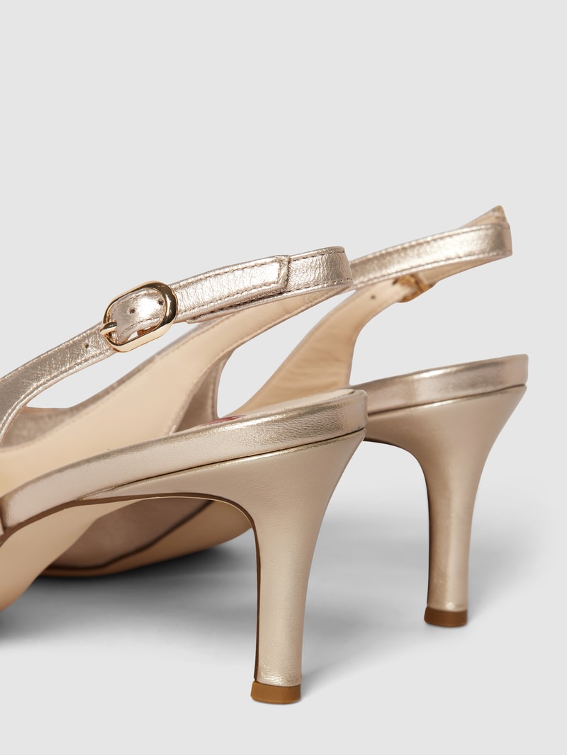 Pumps mit offenem Fersenbereich Modell 'Boulebard' in gold