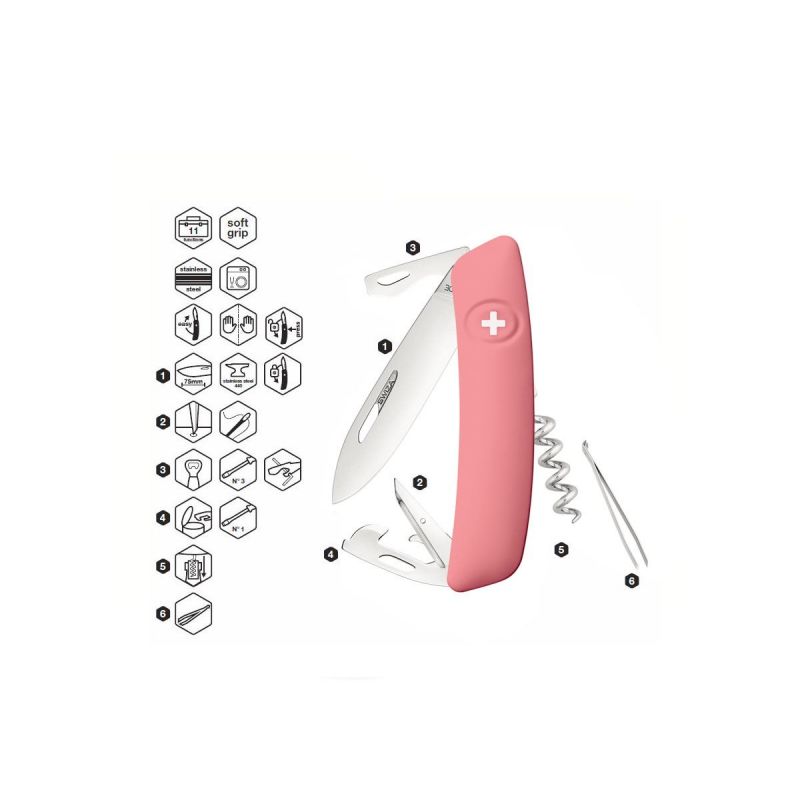 Swiza D03 Pink, Schweizer Taschenmesser made in Swiss