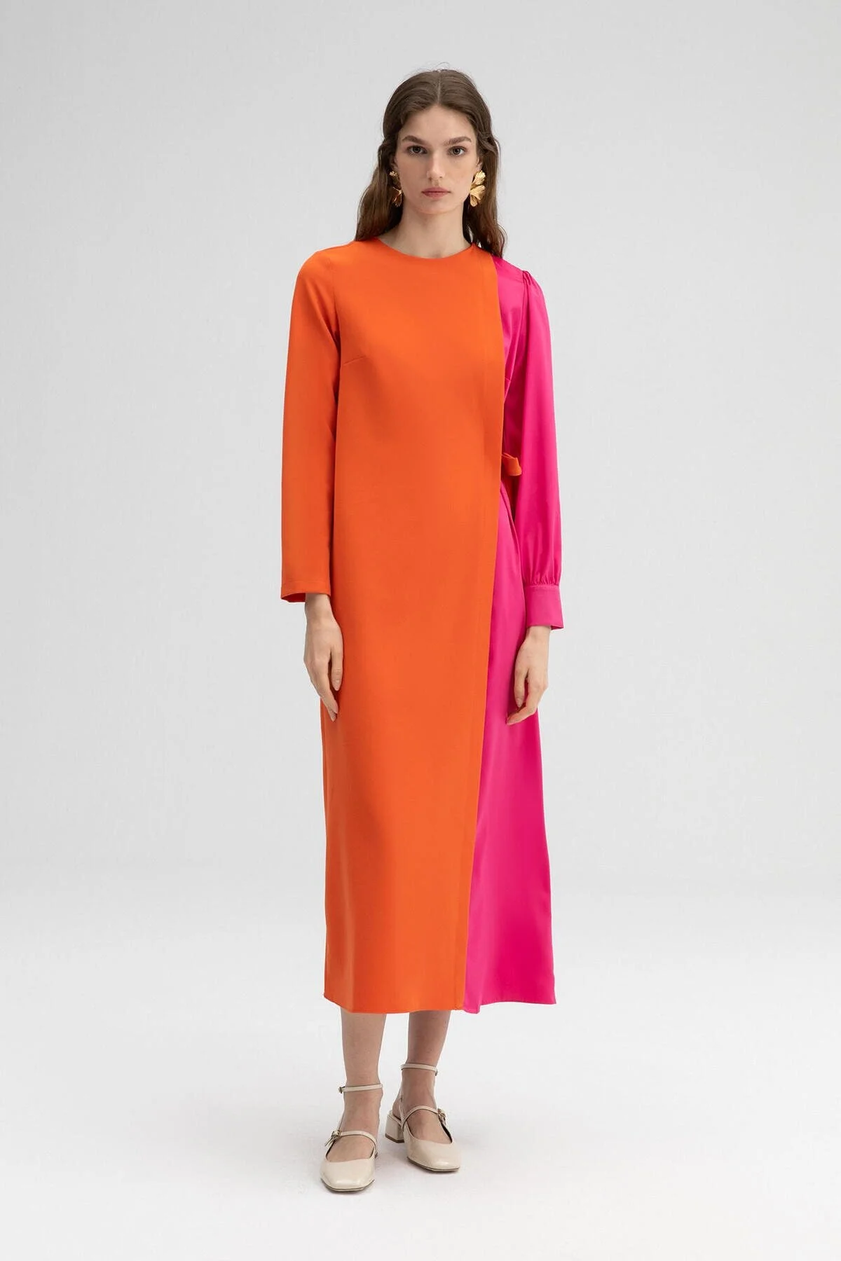 Touché Privé  Kleid - Orange - A-Linie