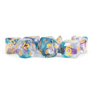 Unicorn Resin Polyhedral Dice Set Fancy Fae