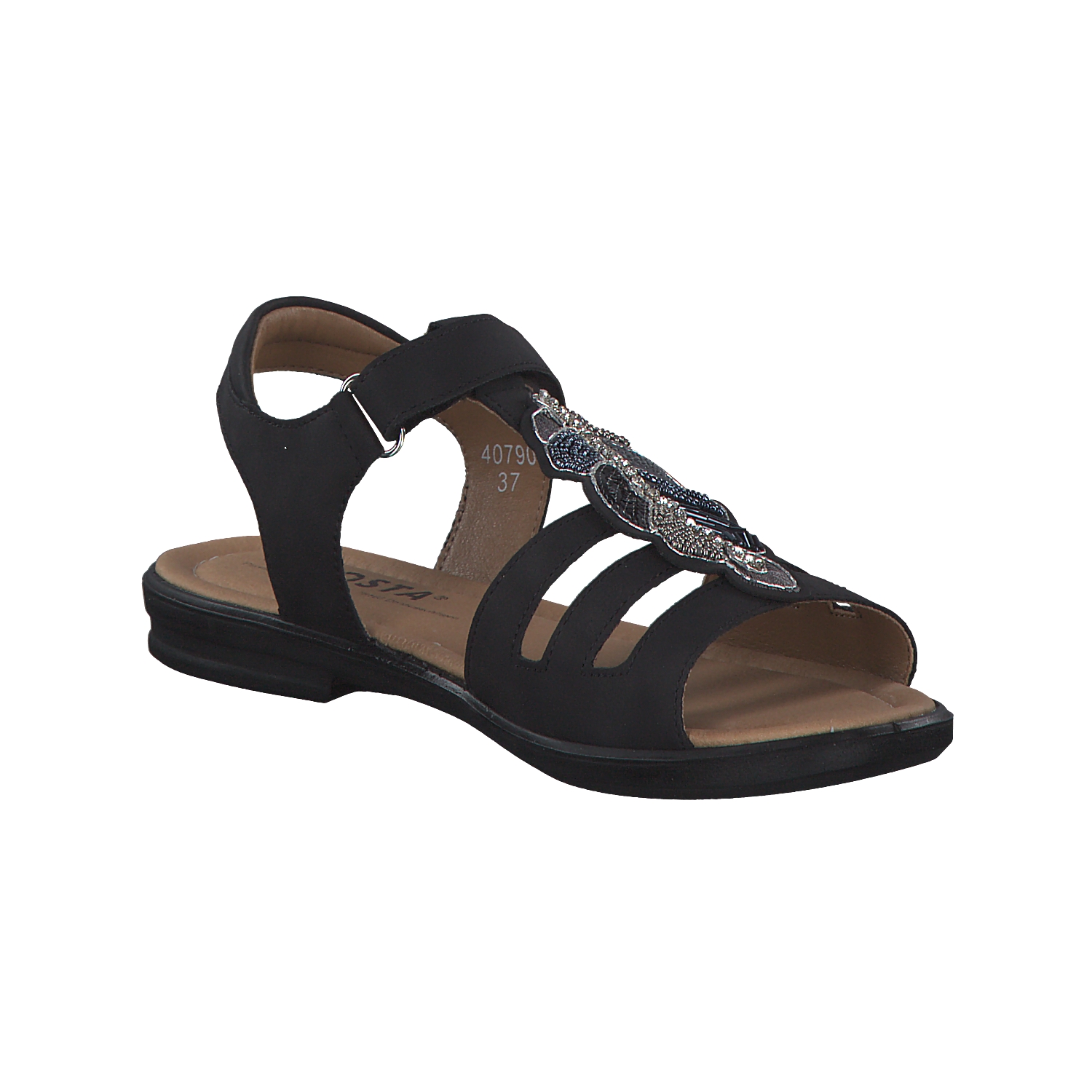 Ricosta Amelie 7001402, Sandaletten, Kinder, Schwarz