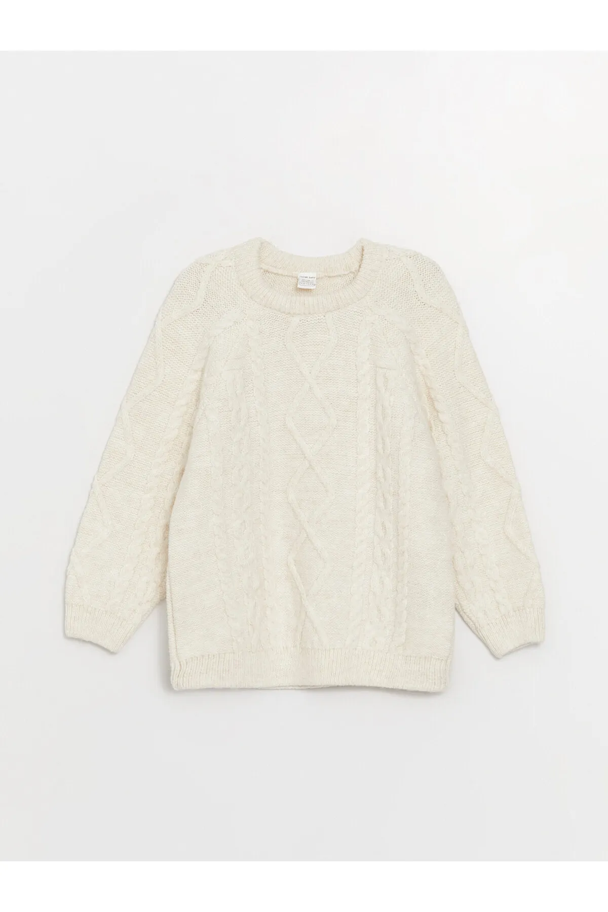 LC Waikiki  Selbstgemusterter Baby-Strickpullover mit Rundhalsausschnitt