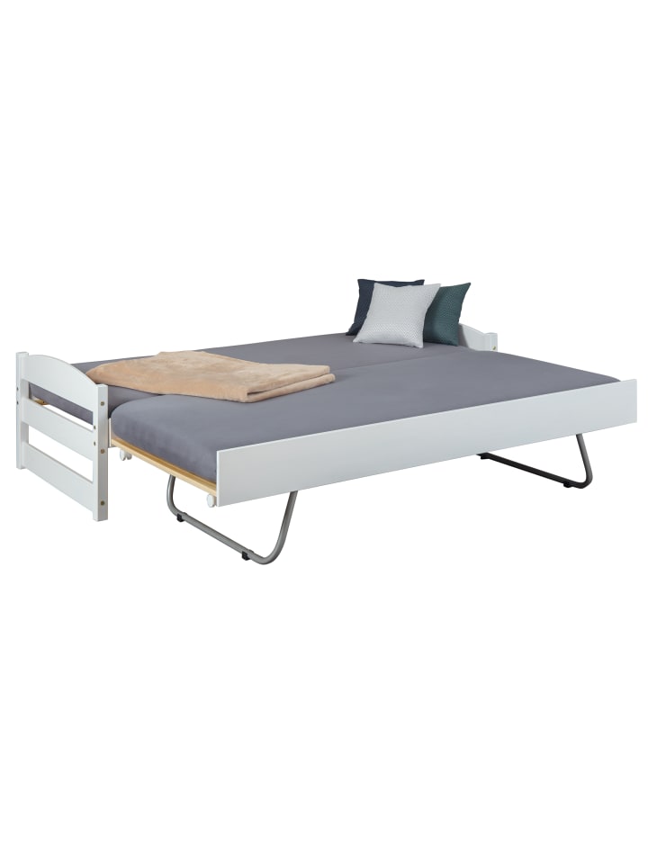 ebuy24 Bett Vicki Weiß 209 x 97 cm günstig kaufen onesize