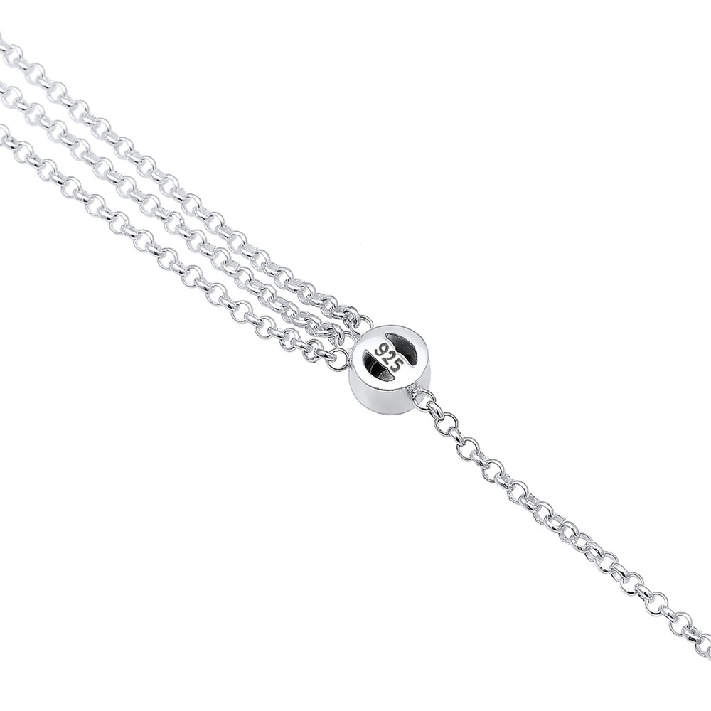 Elli Elli Bracelet de Cheville Femmes solitaire été avec cristaux en argent sterling 9 Bijoux