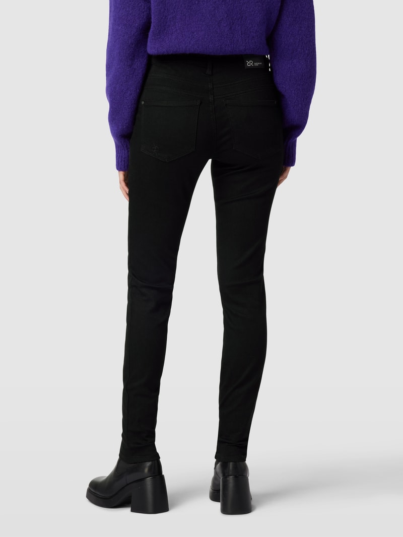 Skinny Fit Jeans im 5-Pocket-Design Modell 'AMAL' in schwarz