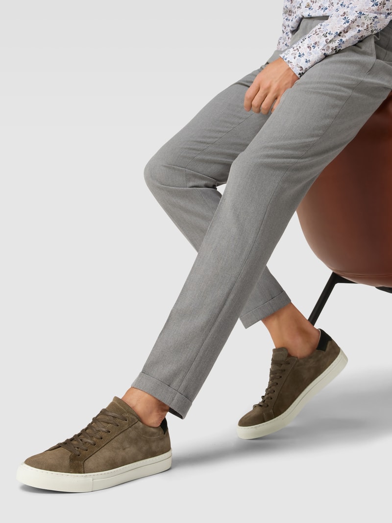 Sneaker aus Leder Modell 'COREY' in anthrazit