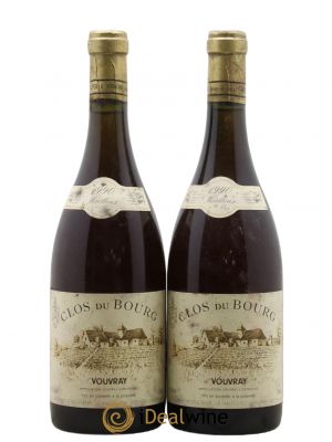 Vouvray Clos du Bourg Moelleux 1ère trie Domaine Huet  1990 - Lot de 2 Bouteilles