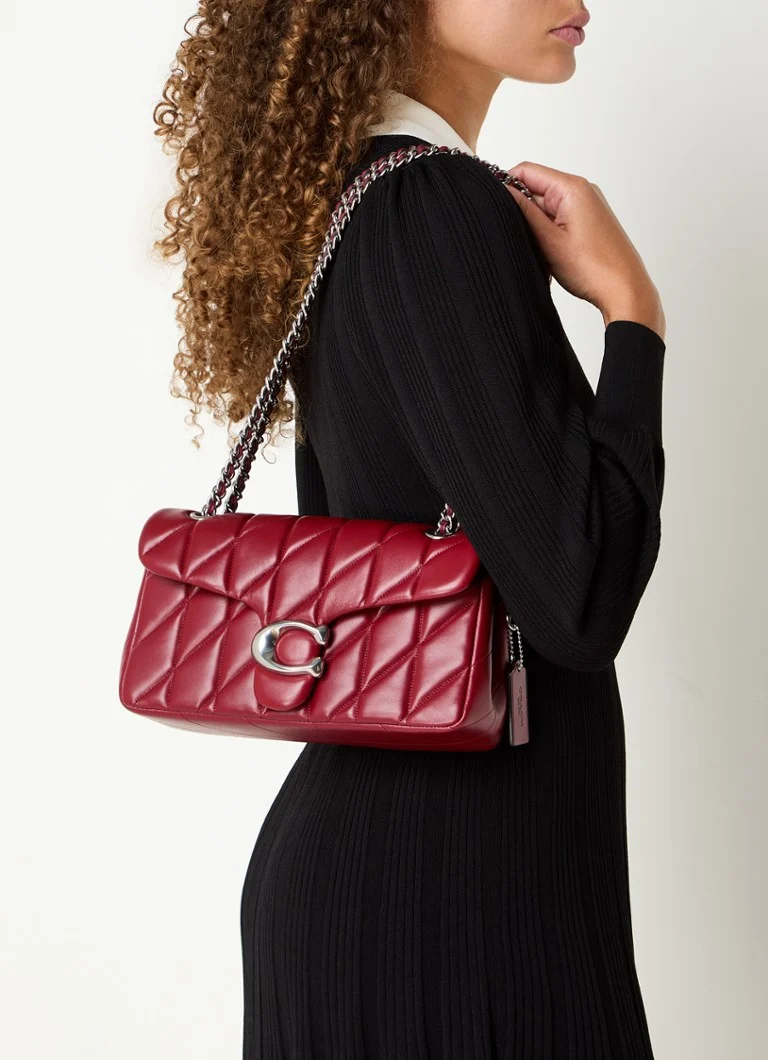 Coach The Tabby leather shoulder bag with quilt pattern