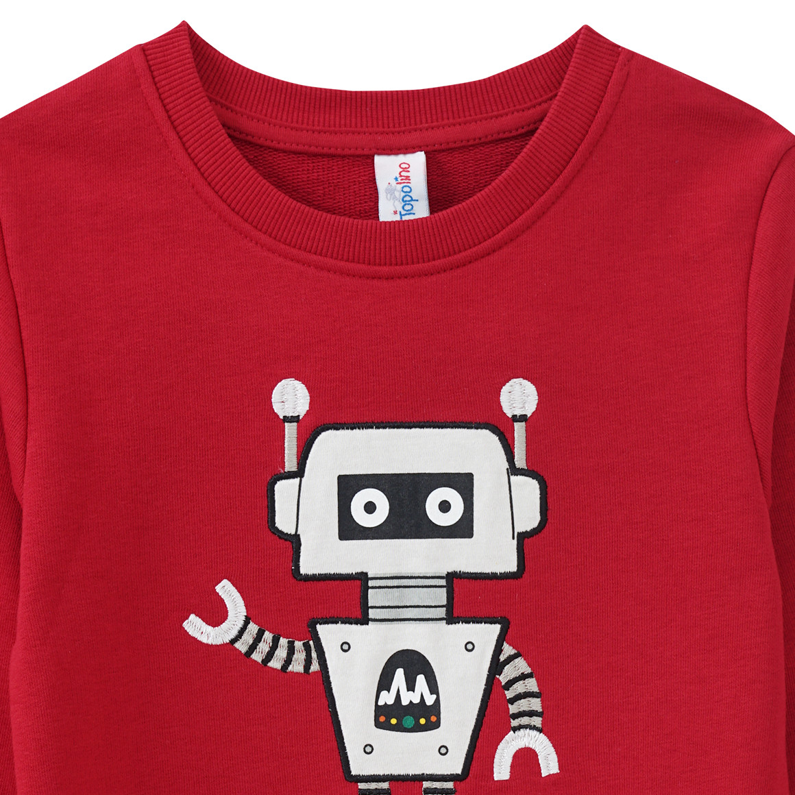 Kinder Sweatshirt mit Roboter-Applikation