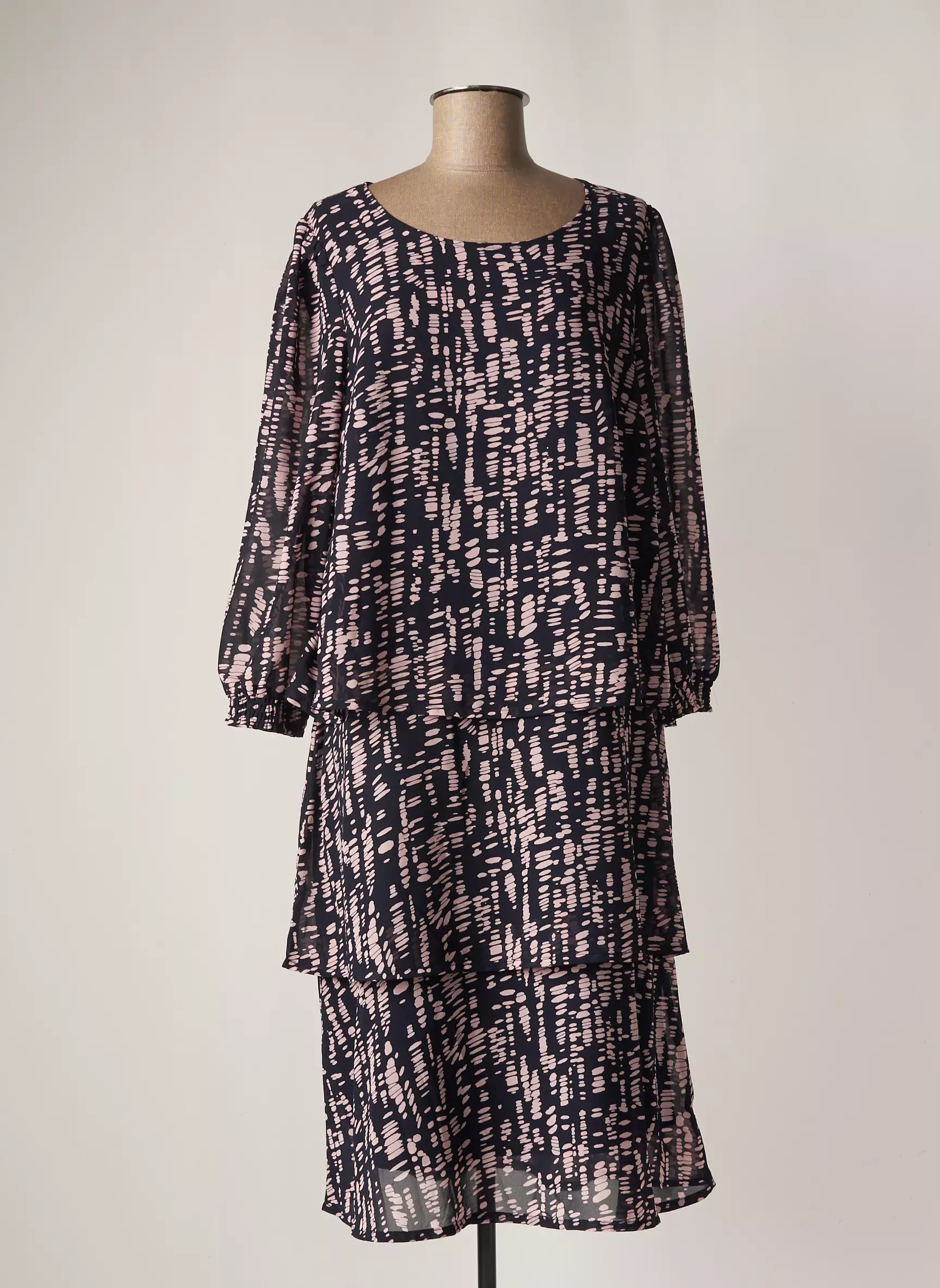 Signature Robes Mi Longues Femme couleur bleu