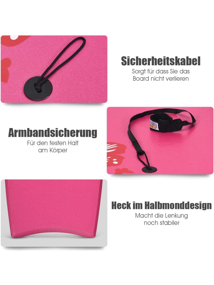 COSTWAY Schwimmbrett 104x51x6cm in Rosa günstig kaufen onesize