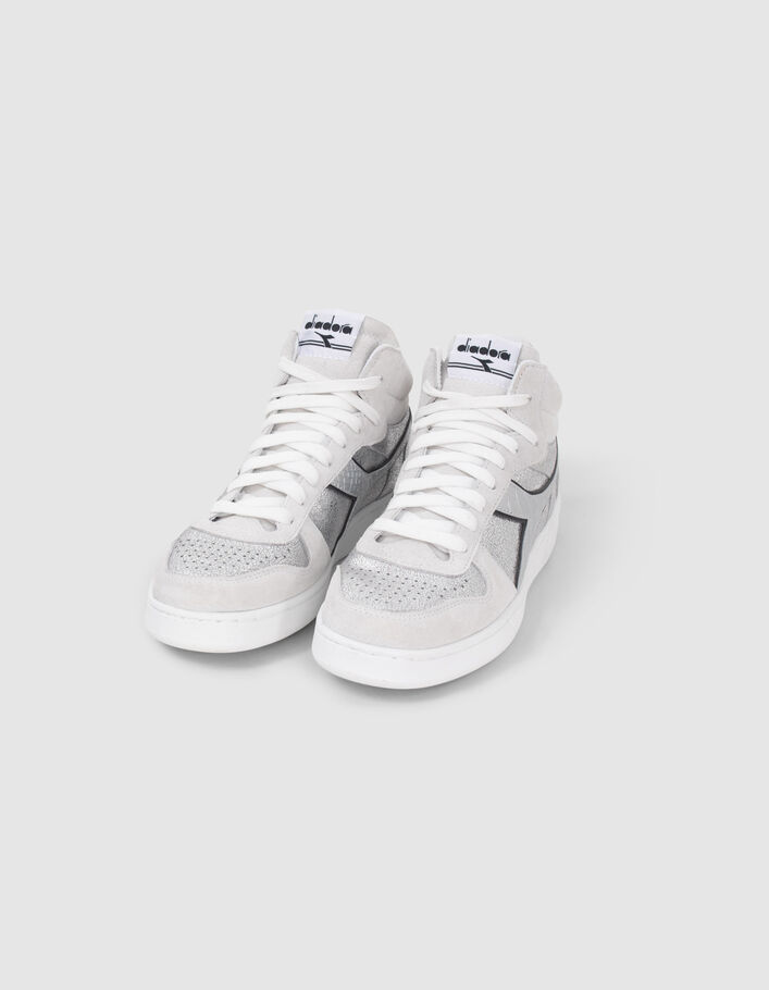 Baskets silver en cuir IKKS X DIADORA Femme